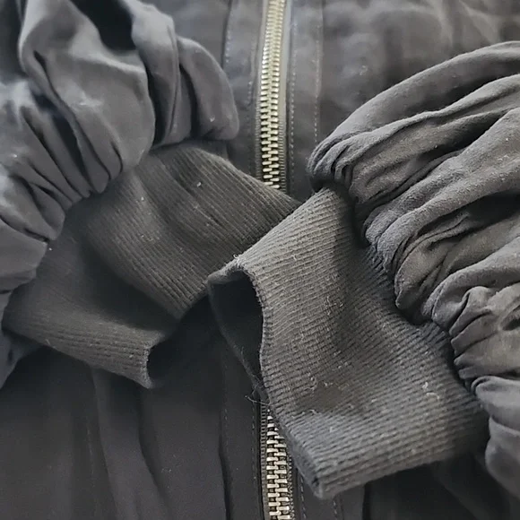 Free People On Pointe Bomber Jacket In Black NWT - Picture 7 of 9